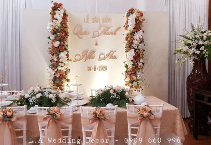 Concept trang trí tiệc cưới ấn tượng từ L.A Wedding Decor