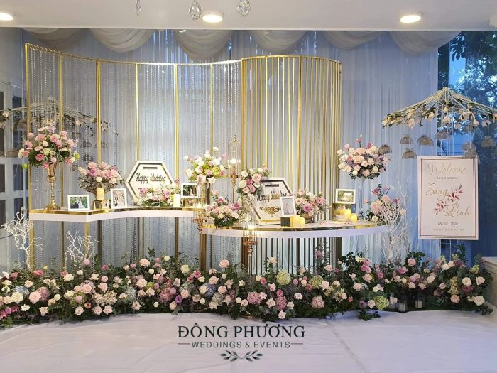 Không gian tiệc cưới đẳng cấp được thiết kế bởi Đông Phương Wedding