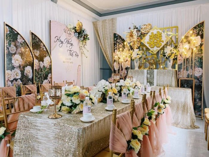 Không gian tiệc cưới lãng mạn được thiết kế bởi Kelvin Wedding & Event