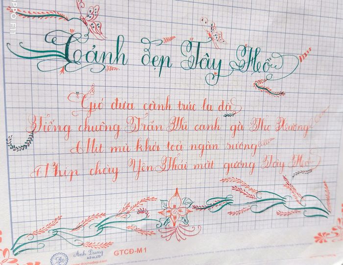 Không gian học tập tại Trung tâm Luyện Chữ Đẹp Phương Thủy