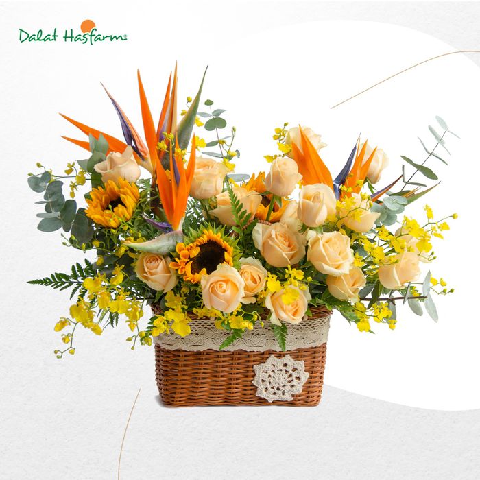 Không gian trưng bày hoa nghệ thuật tại Dalat Hasfarm