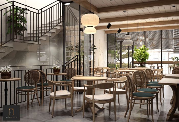 Thiết kế quán cafe độc đáo từ Open Design
