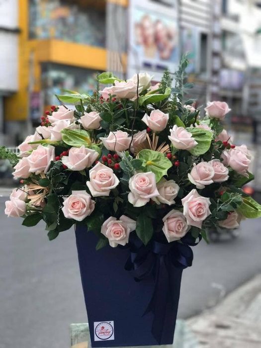 Không gian ngập tràn hương sắc tại shop hoa Tâm Huy