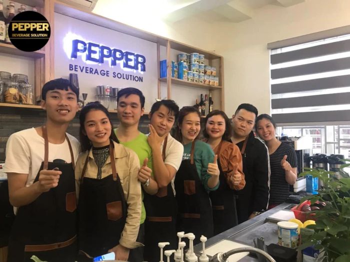 Ảnh thực hành pha chế cùng chuyên gia tại PEPPER Hải Phòng