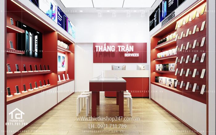 Thư viện hình ảnh thi công cửa hàng điện thoại chuyên nghiệp - Ảnh 3