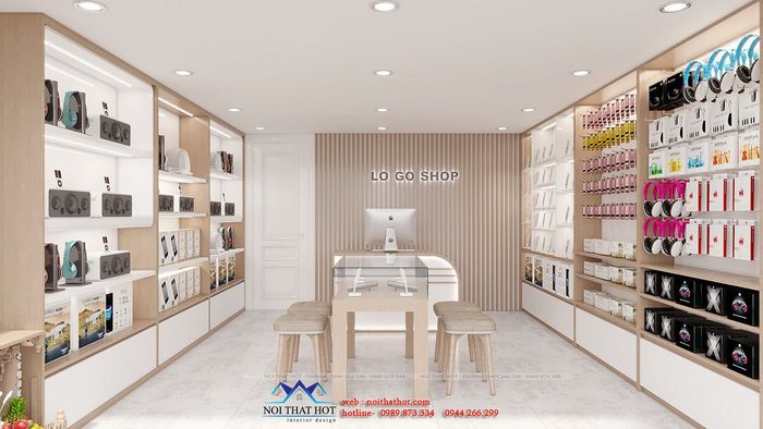 Bộ sưu tập thiết kế cửa hàng điện thoại đẹp mắt từ NỘI THẤT HOT - Ảnh 1