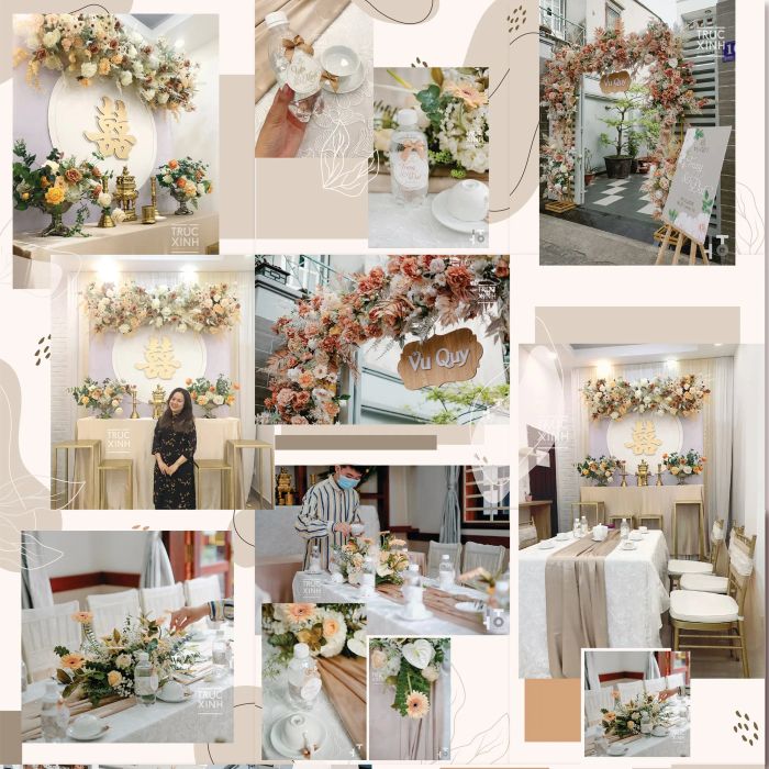 Không gian tiệc cưới lộng lẫy được thiết kế bởi Trucxinh.Fancy
