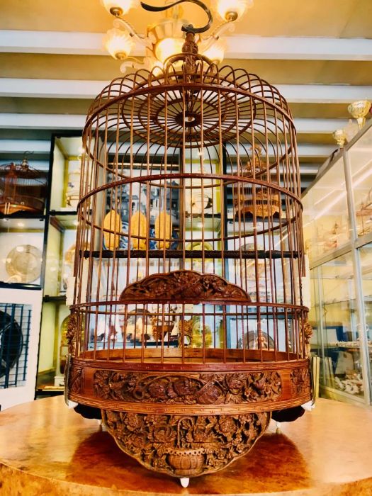 [Ảnh] Bộ sưu tập lồng chim nghệ thuật độc đáo tại Chim Cảnh Hoàng Kim