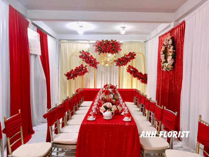 Bộ sưu tập ý tưởng trang trí cưới độc đáo từ ANH FLORIST