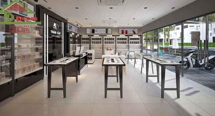 Không gian trưng bày sản phẩm hiện đại từ TDT DECOR