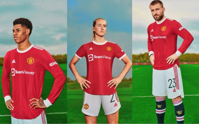 Áo đấu sân nhà Man United nổi bật với nhà tài trợ Team Viewer