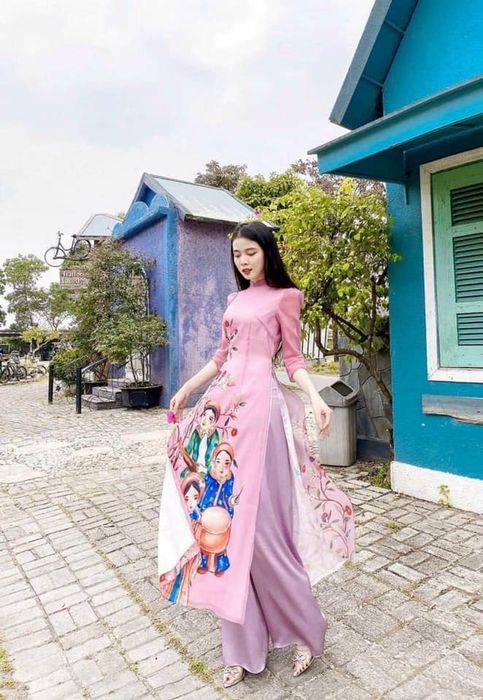 Áo Dài Khánh Ngọc ảnh 1 - Mẫu áo dài sang trọng, đầy phong cách, tôn vinh vẻ đẹp người phụ nữ Việt Nam.