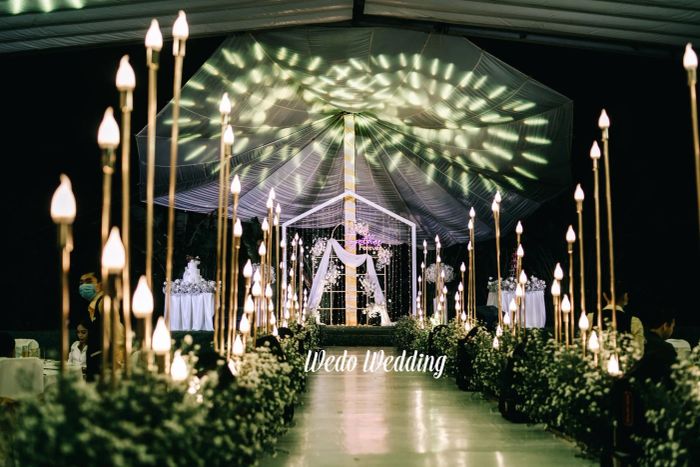 Hình ảnh không gian tiệc cưới sang trọng từ Wedo Wedding