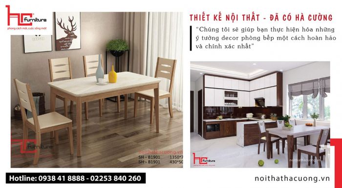 Hình ảnh sản phẩm nội thất tiêu biểu từ Hà Cường