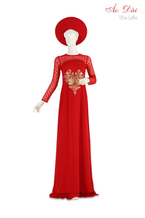 Áo Dài Thu Liễu ảnh 3 – Một mẫu áo dài sang trọng và đẳng cấp, mang lại vẻ đẹp thanh thoát, quý phái cho người mặc.