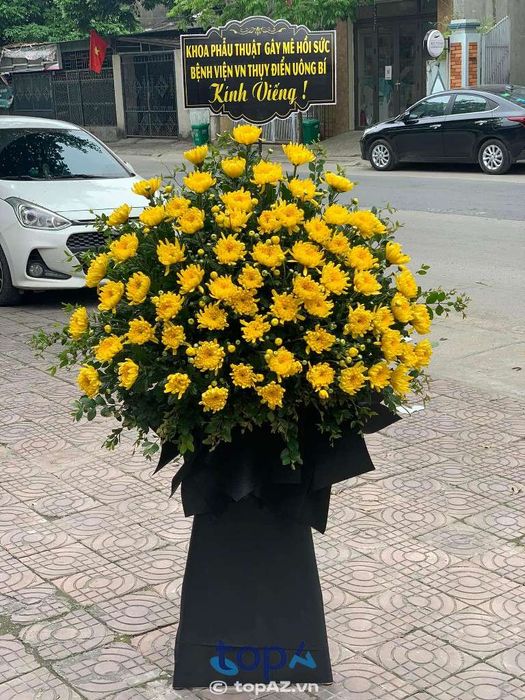 Địa chỉ đặt hoa viếng đám tang Đức Thùy Flower tại TP. Uông Bí