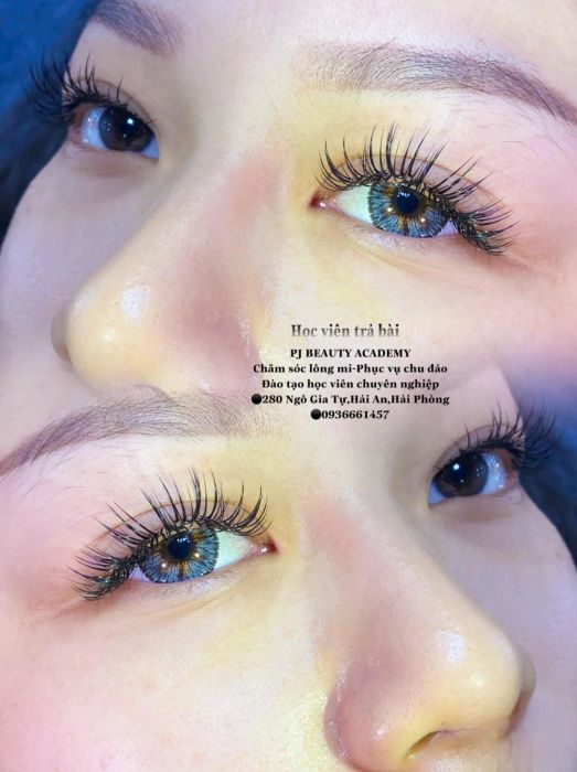 Kết quả nối mi thực tế tại PJ Beauty Academy