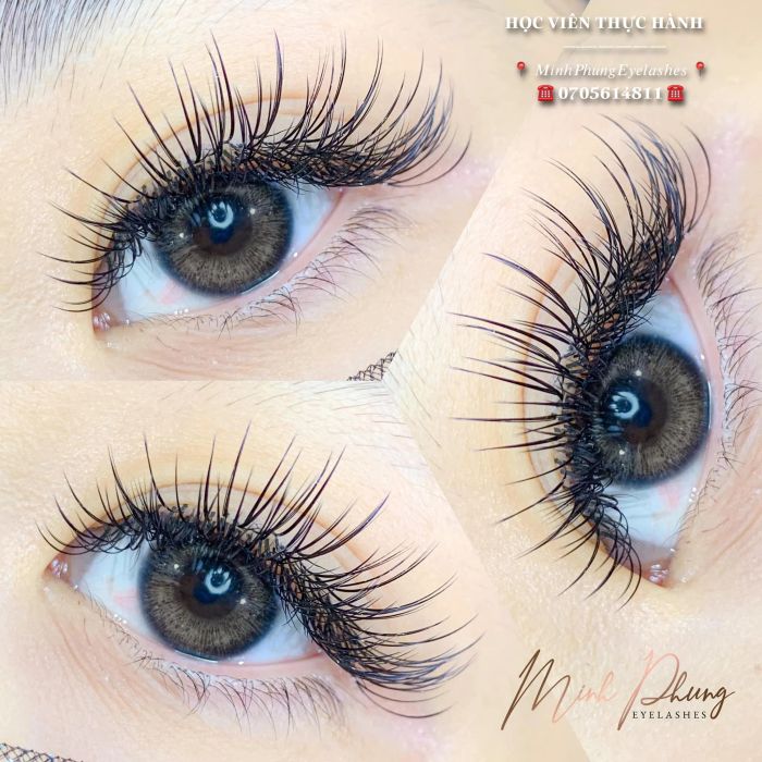 Kết quả nối mi thực tế tại Minh Phụng Eyelashes