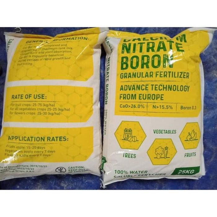 Phân bón Canxi Bo (Calcium Nitrat Boron) hạt vàng - giải pháp dinh dưỡng tối ưu cho cây trồng