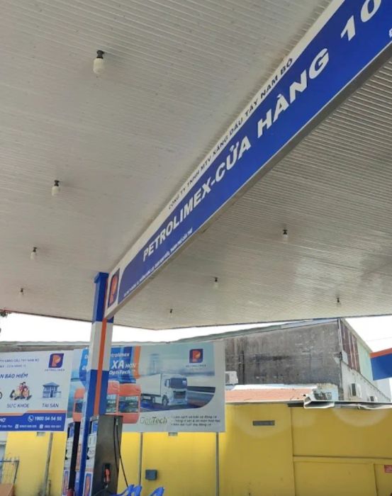 Hình ảnh thực tế Trạm xăng Petrolimex Số 10