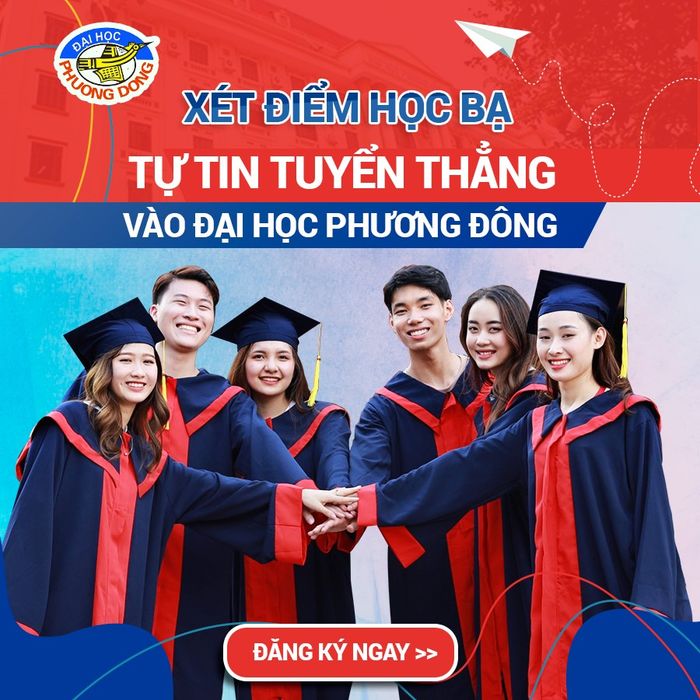 Khuôn viên xanh mát Đại học Phương Đông