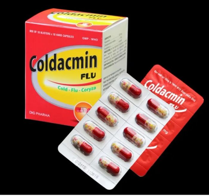 Coldacmin - Viên nang đa tác dụng cho các vấn đề đau nhức và hạ sốt ảnh 1