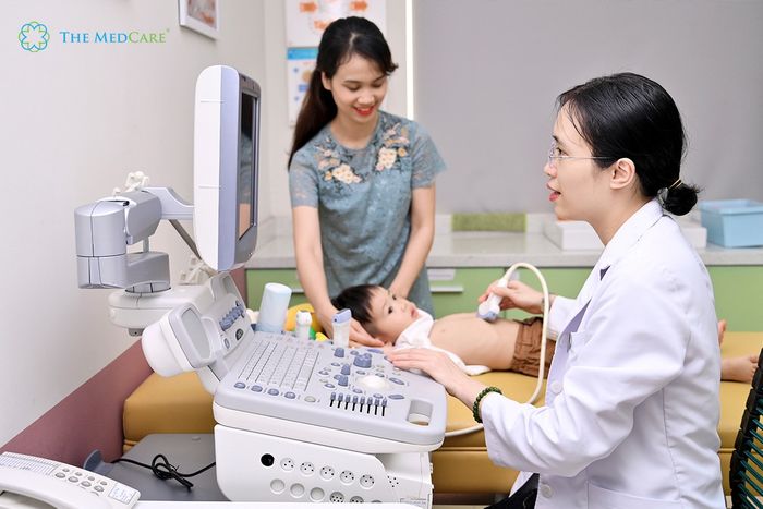 Không gian hiện đại tại Phòng khám Nhi The Medcare