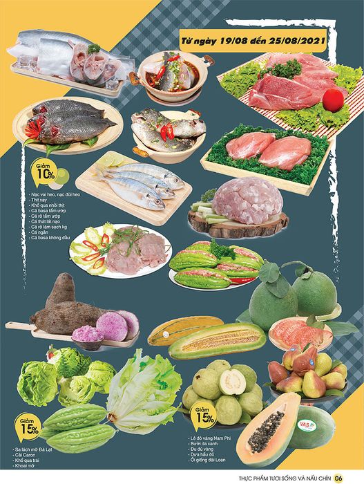 Khu vực bày bán trái cây tươi ngon tại Co.opmart Nha Trang