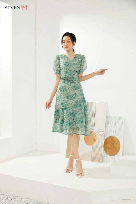 Đầm hoa tươi tắn - ảnh 2