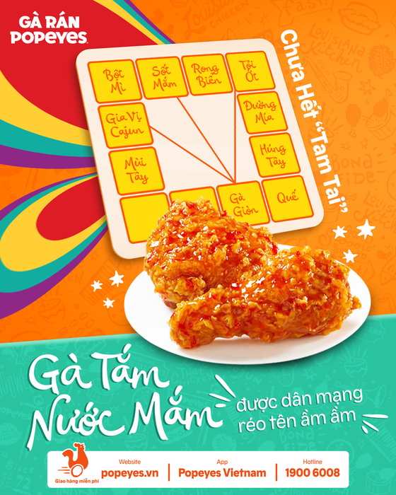 Hình ảnh không gian ấn tượng tại Popeyes