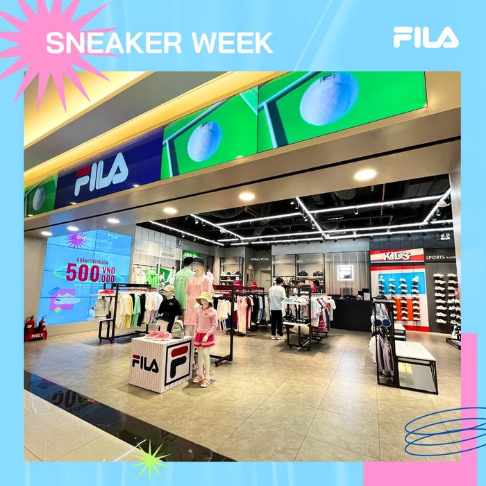 FILA Vietnam ảnh 2 - Hình ảnh đặc trưng của thương hiệu, khắc họa sự mạnh mẽ và tinh thần thể thao đầy nhiệt huyết.