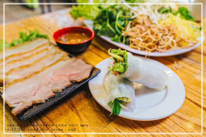 Bánh tráng cuốn thịt heo Hek-Sa – Cuốn hút thực khách với hương vị hoàn hảo