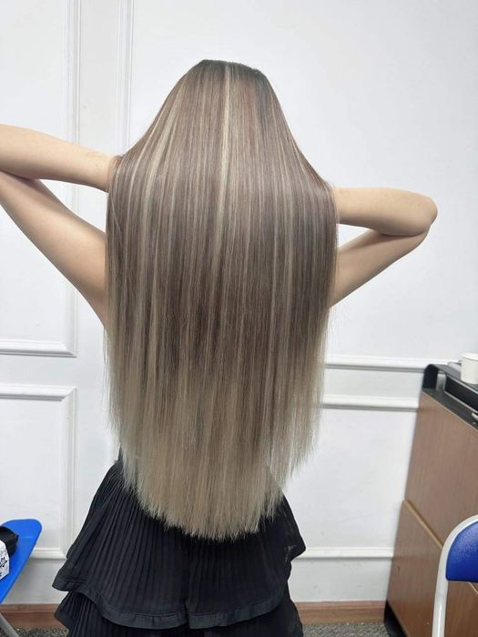 Hình ảnh thực tế mái tóc nối tự nhiên tại Hair Salon Nhân Tuy Hòa