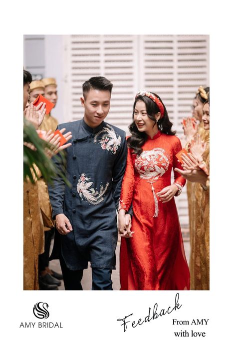 AMY Bridal - Hình ảnh những bộ áo dài cưới lộng lẫy làm say đắm bao trái tim cô dâu