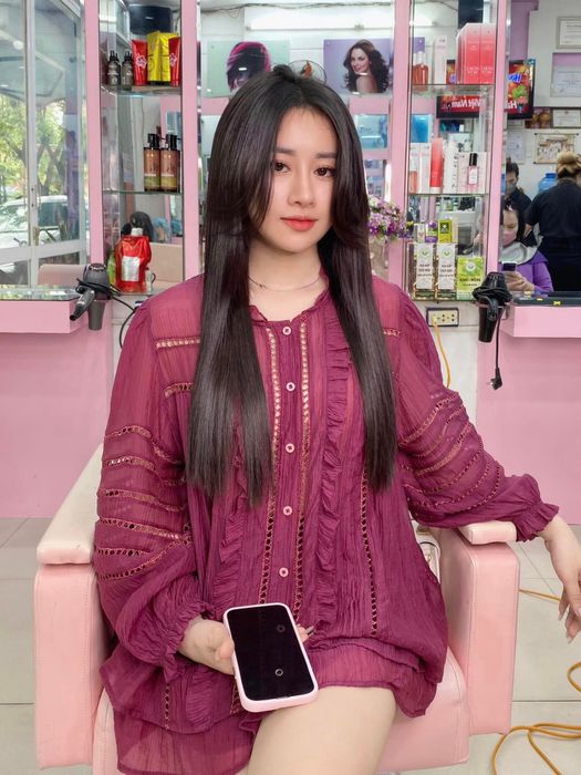 Hình ảnh mái tóc nối tự nhiên tại Salon Như Ý