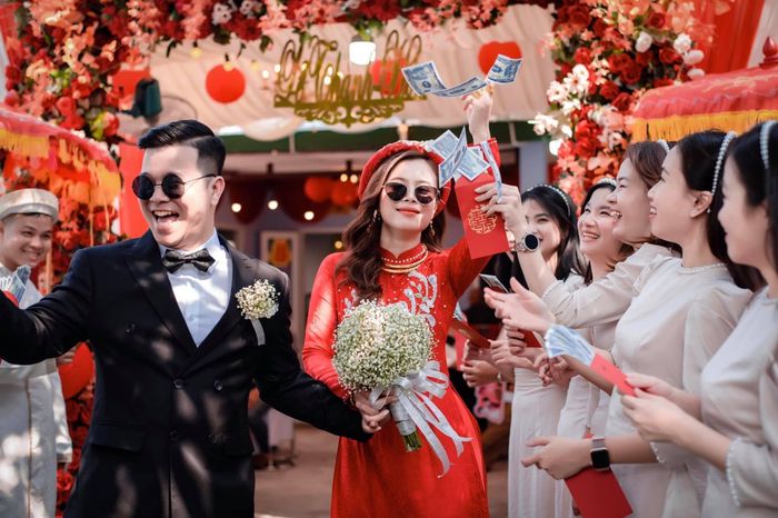 Những thiết kế áo dài đôi ấn tượng tại Áo Dài Family (ảnh 3)