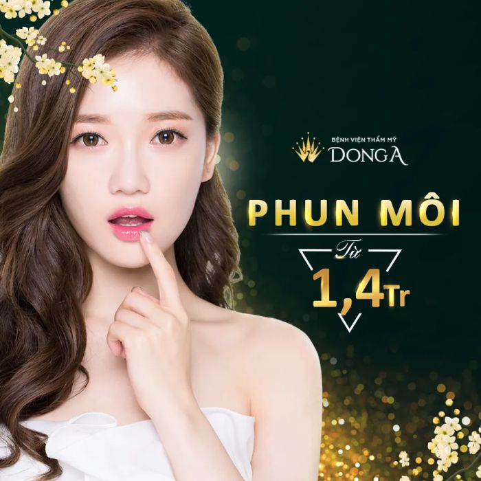 Hình ảnh thành phẩm phun môi công nghệ cao tại Đông Á (ảnh 1)