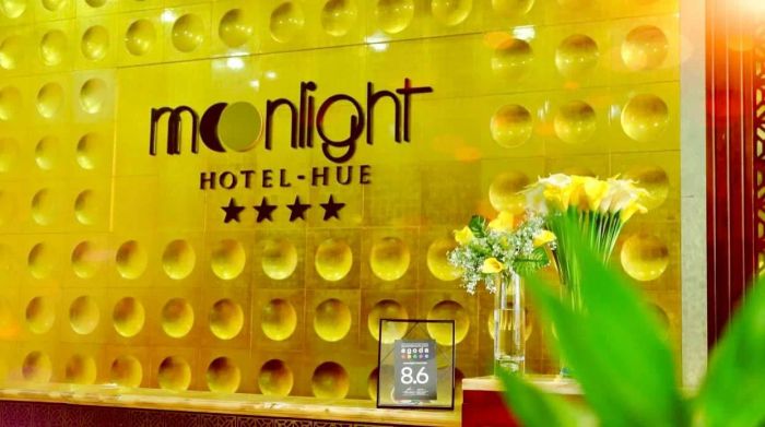 Moonlight Hotel Hue - Ảnh 1: Kiến trúc hiện đại dưới ánh trăng