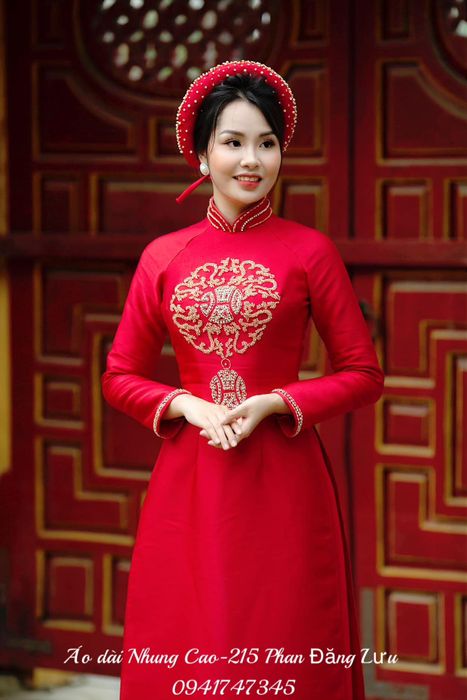 Bộ sưu tập áo dài cưới lộng lẫy tại Áo Dài Nhung Cao (ảnh 3)