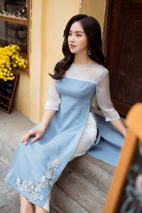 Những mẫu áo dài đôi lãng mạn tại Áo Dài Tâm Nguyễn (ảnh 2)