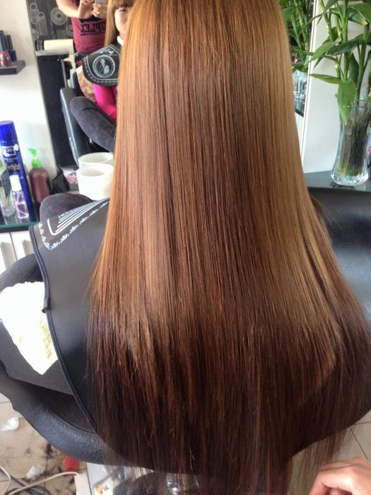Hình ảnh thực tế mái tóc nối tự nhiên tại Hair Beauty Salon Danh Sài Gòn