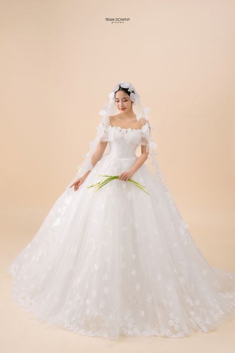 BST váy cưới tôn dáng tại Trâm Downy
