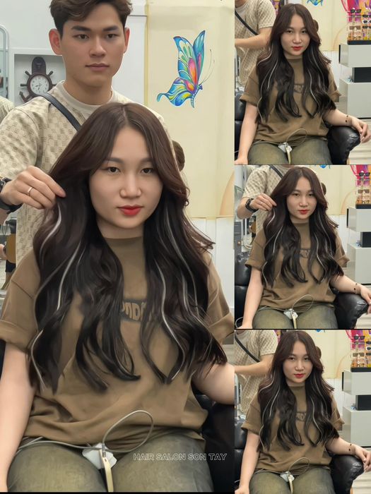 Hình ảnh thực tế những mái tóc nối đẹp tự nhiên tại Sơn Tây Hair Salon