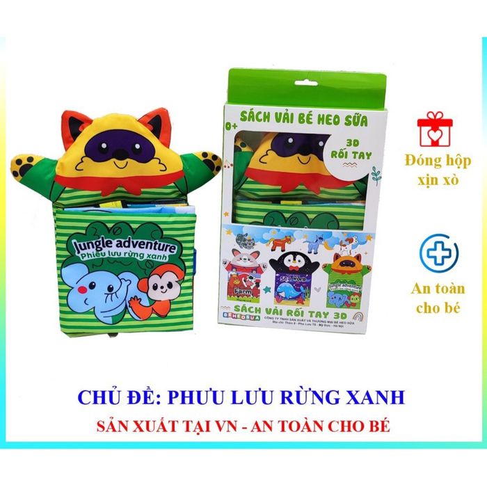 Hình ảnh minh họa Sách Vải Jungle Adventure