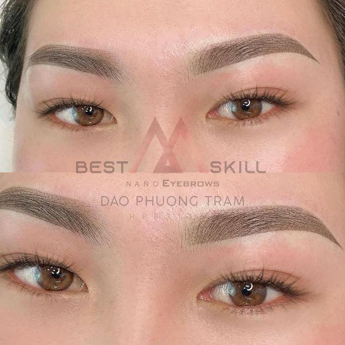 Kết quả phun xăm thực tế tại Đào Phương Trâm Beauty