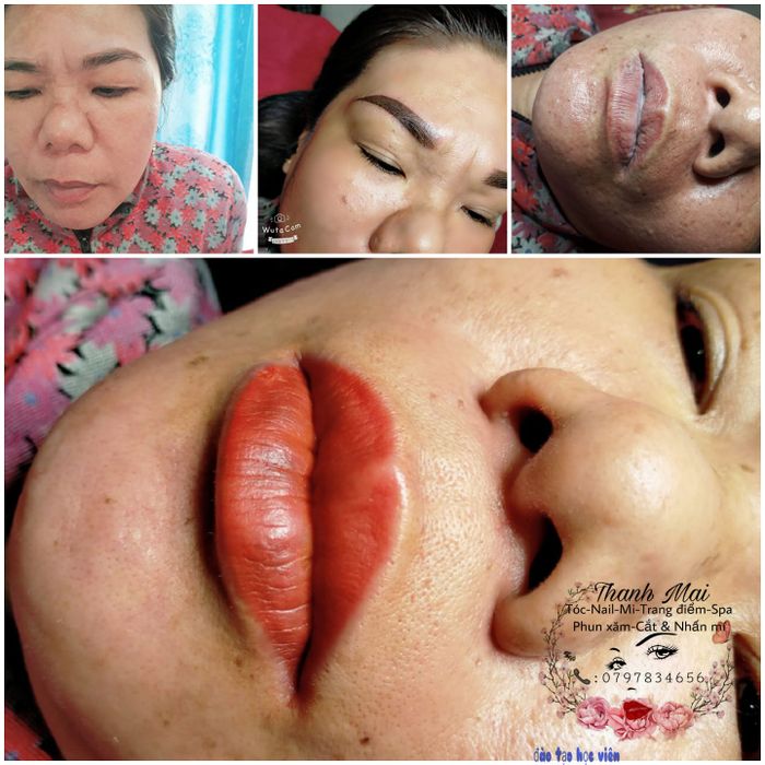 Kết quả phun xăm ấn tượng tại Thẩm Mỹ Thanh Mai