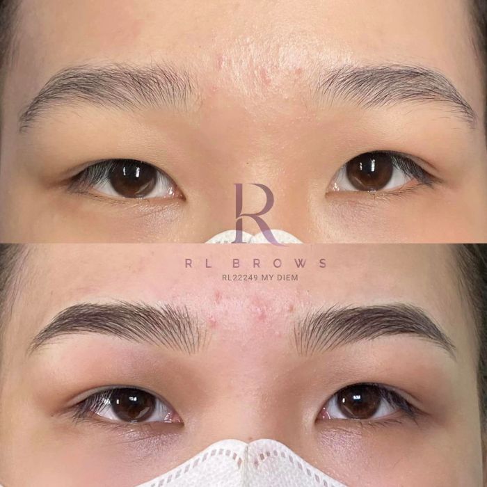Hình ảnh minh họa kết quả điêu khắc chân mày