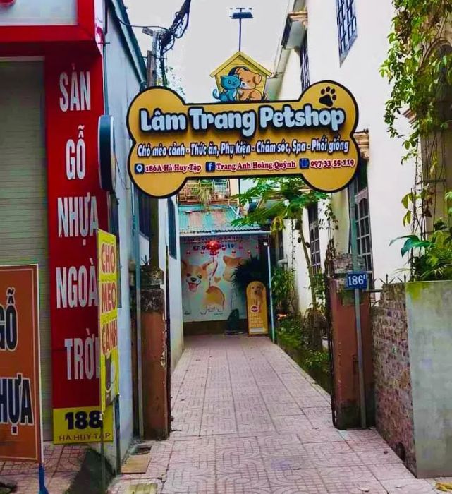 Hình ảnh khu vực chăm sóc thú cưng tại Lâm Trang Pet Shop Vinh