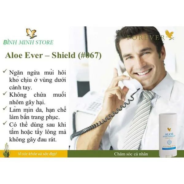 Sáp Khử Mùi Không Muối Nhôm Aloe Ever–Shield - Hình ảnh 2