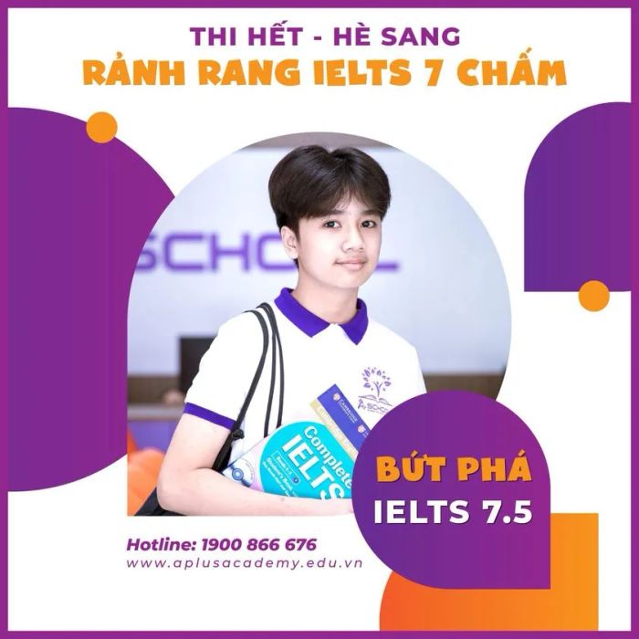 Hình ảnh lớp học hiện đại tại Trung Tâm Anh Ngữ Aplus
